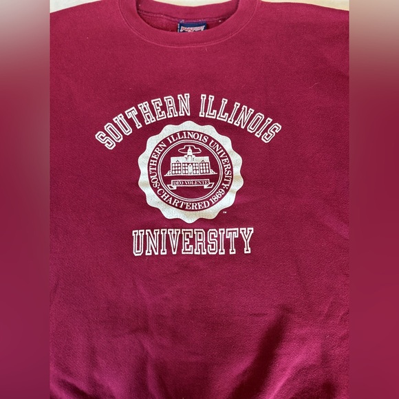 Vintage JanSport XL Red Illinois State University Crewneck Pullover Sweatshirt - Picture 6 of 12